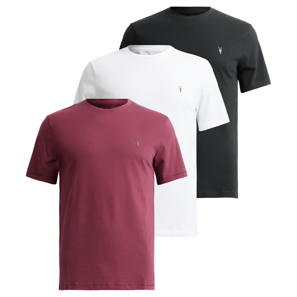 AllSaints Brace Brushed Cotton T-Shirts 3 Pack